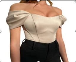 image-Satin One-Shoulder Corset Tube Top Vest