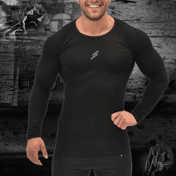 image-Muscle Brothers Men's Quick-Dry Elastic Long Sleeve Fitness T-Shirt