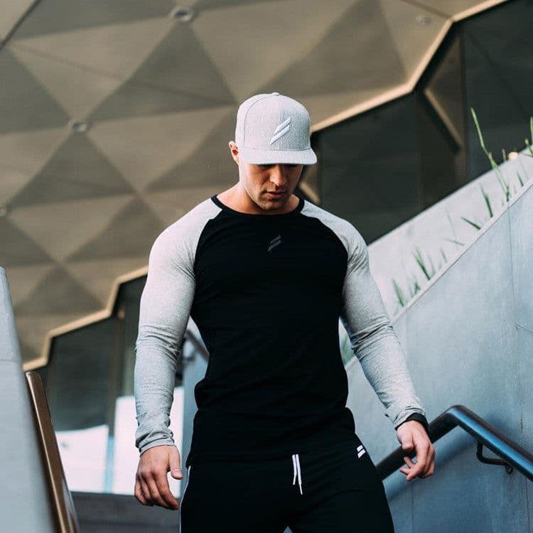 image-Muscle Brothers Men's Quick-Dry Elastic Long Sleeve Fitness T-Shirt