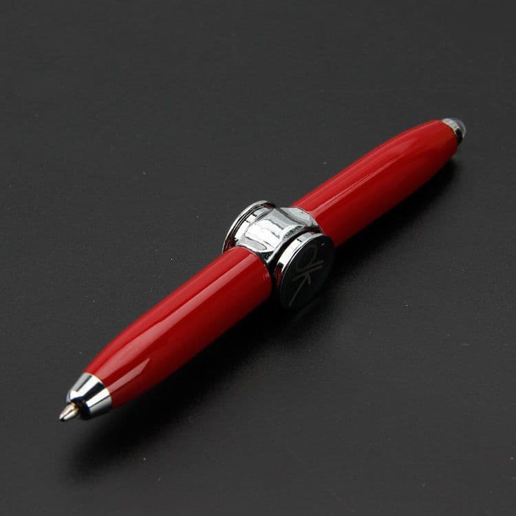 image-Di Baosen Metal Decompression Spinning Pen with LED Light and Gyro