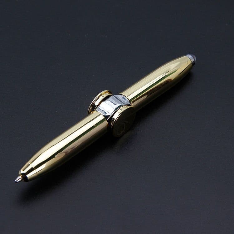 image-Di Baosen Metal Decompression Spinning Pen with LED Light and Gyro