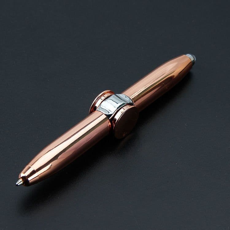 image-Di Baosen Metal Decompression Spinning Pen with LED Light and Gyro