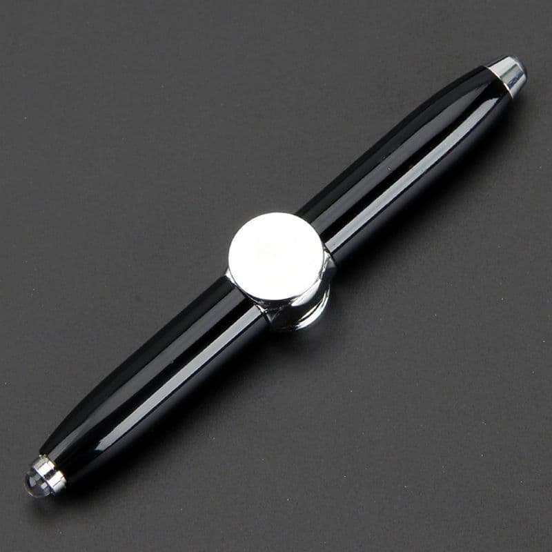 image-Di Baosen Metal Decompression Spinning Pen with LED Light and Gyro