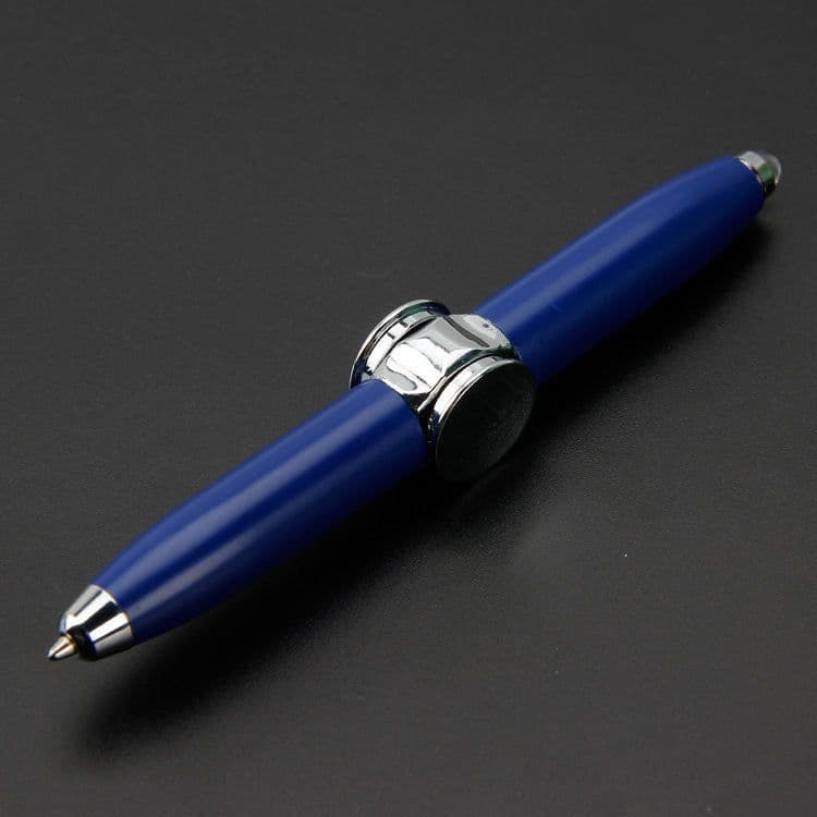 image-Di Baosen Metal Decompression Spinning Pen with LED Light and Gyro