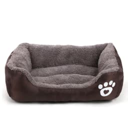 image-Waterproof Pet Mat Plush Removable Washable Dog Bed Round Cotton