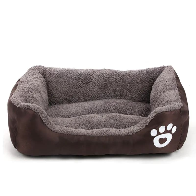 image-Waterproof Pet Mat Plush Removable Washable Dog Bed Round Cotton