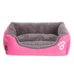 image-Waterproof Pet Mat Plush Removable Washable Dog Bed Round Cotton