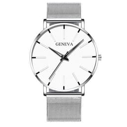 image-Dance Jockey Unisex Mesh Belt Quartz Watch Stainless Steel