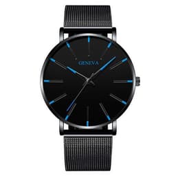 image-Dance Jockey Unisex Mesh Belt Quartz Watch Stainless Steel