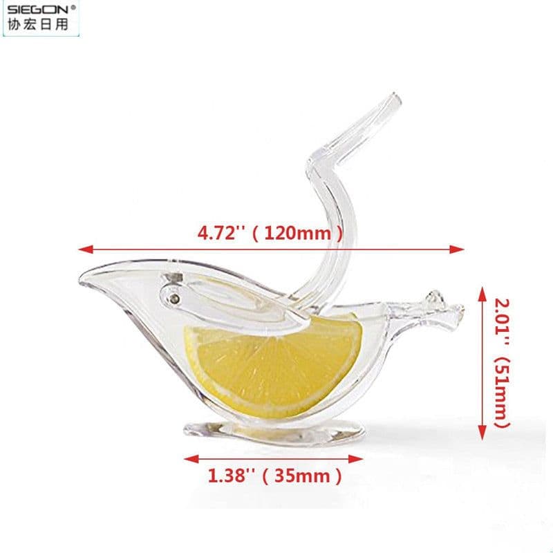 image-Xiehong Manual Acrylic Lemon Juicer 12cm Transparent PMMA