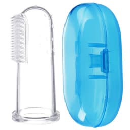 image-Baby Finger Toothbrush Storage Box PP Material Pink