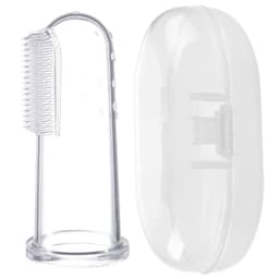 image-Baby Finger Toothbrush Storage Box PP Material Pink