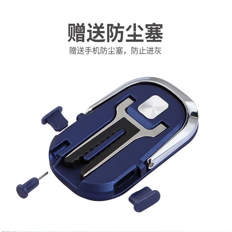 image-Car Phone Ring Holder with Air Vent Mount - 2-in-1 Bracket