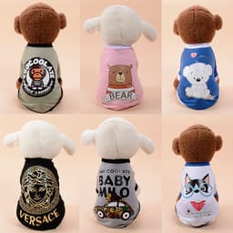 image-Dog Vest Pet Clothing Cotton Casual Universal XXL Black