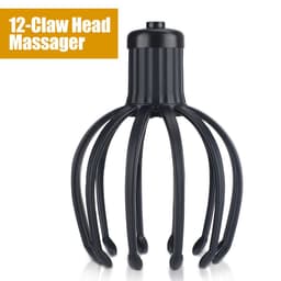 image-Electric Head Scalp Massager 12-Claw Rechargeable Vibrating