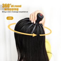image-Electric Head Scalp Massager 12-Claw Rechargeable Vibrating