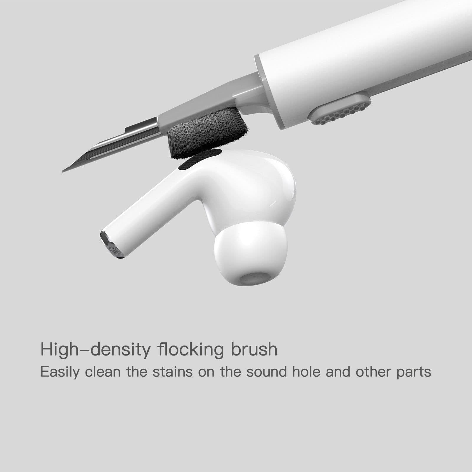image-Bluetooth Earphone Cleaning Pen with Brush and Dust Removal Tool