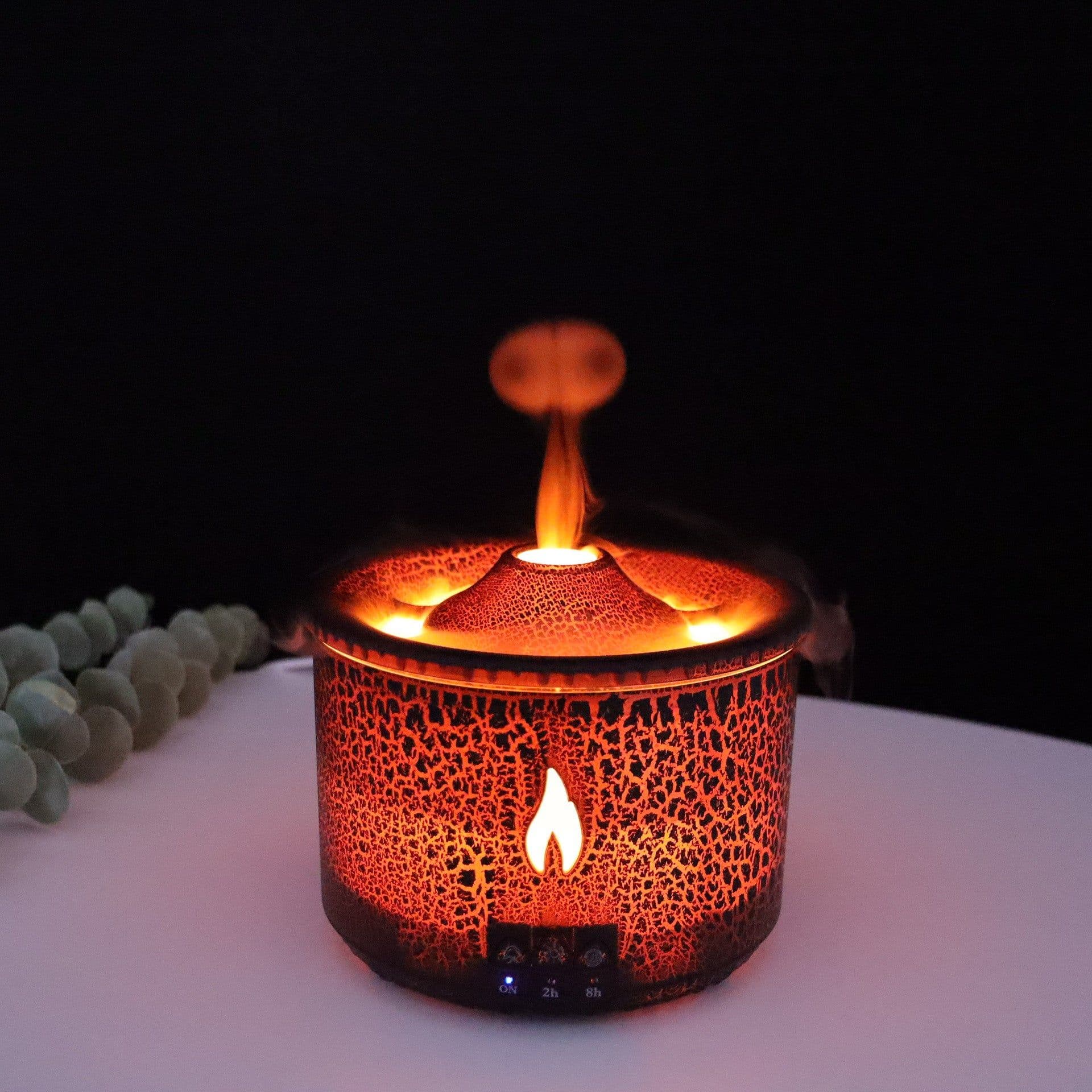 image-Flame Aromatherapy Humidifier Essential Oil Diffuser