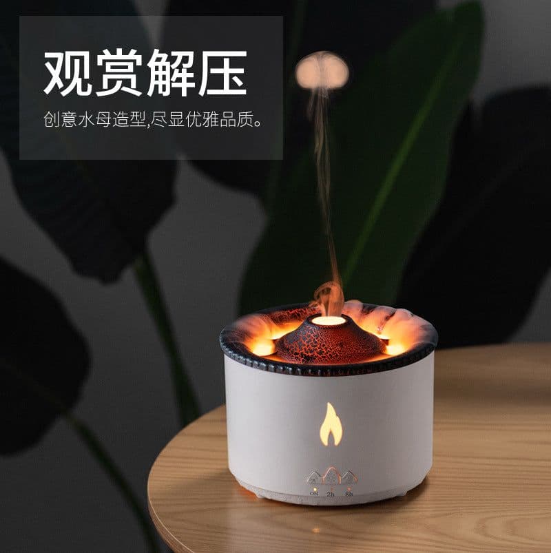 image-Flame Aromatherapy Humidifier Essential Oil Diffuser
