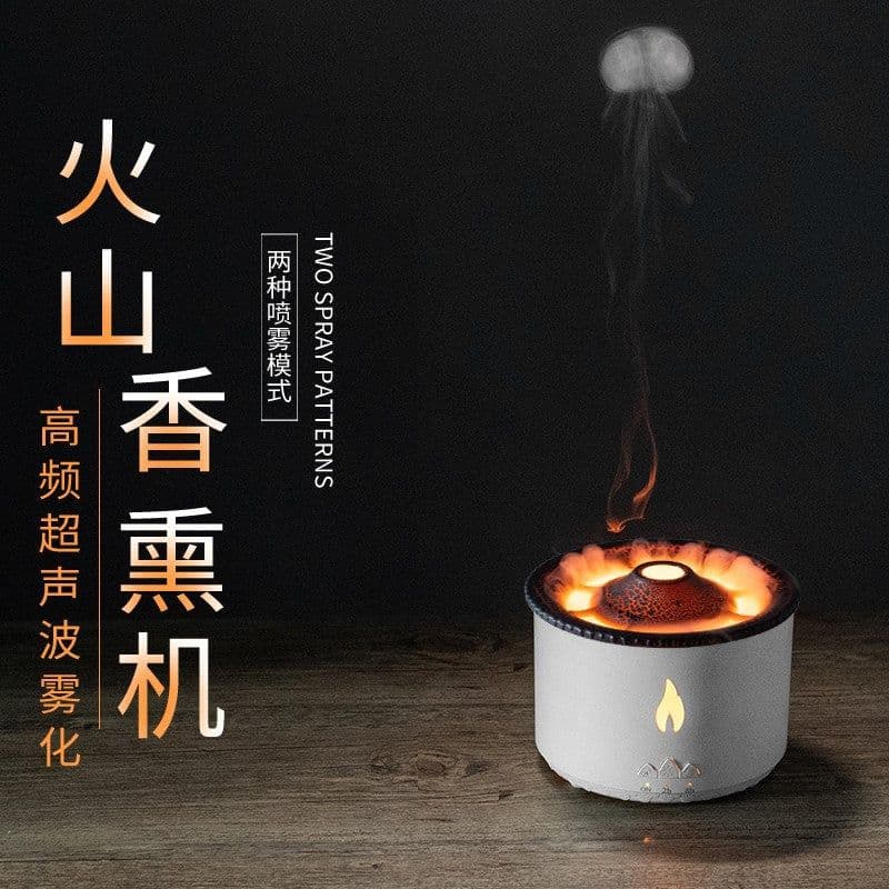 image-Flame Aromatherapy Humidifier Essential Oil Diffuser