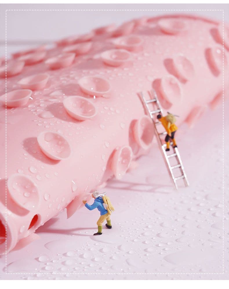 image-Lexi Silicone Foot Scrubber Bath Mat with Suction Cups - 2 Pack