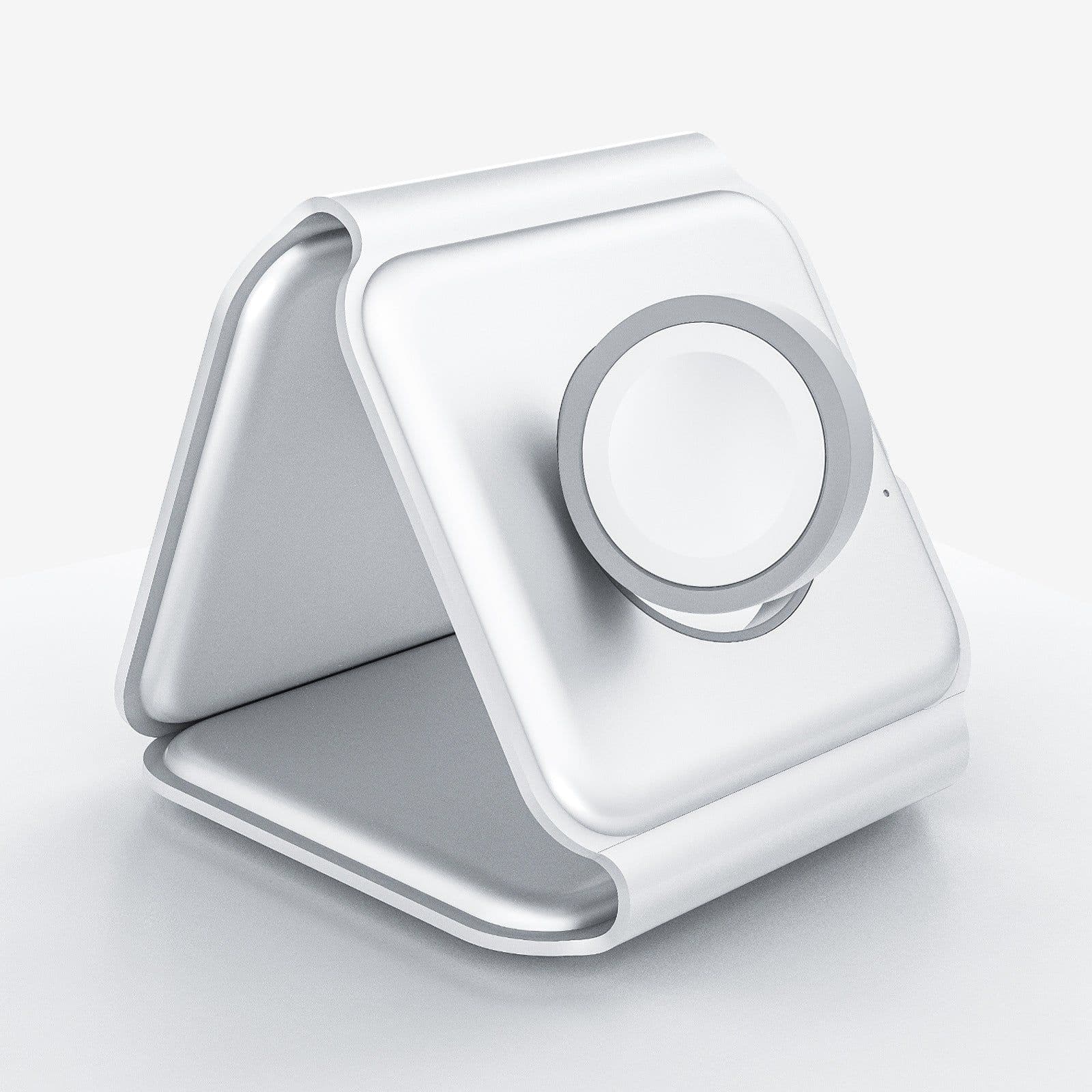 image-15W Magnetic 3-in-1 Wireless Charger Foldable Fast Charging