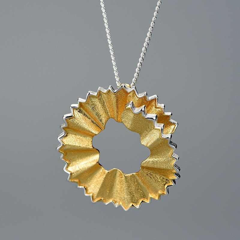 image-Pencil Shavings Pendant Sterling Silver S925