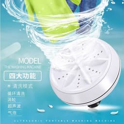 image-Portable Mini USB Ultrasonic Washing Machine for Small Garments