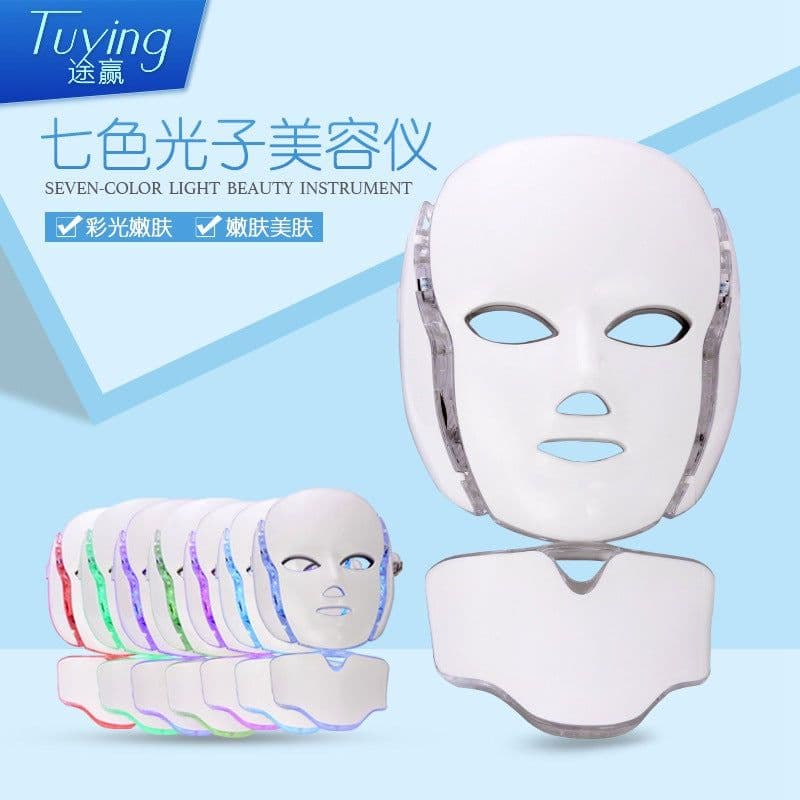 image-LED 7-Color Light Therapy Face Mask Photon Skin Rejuvenation Device