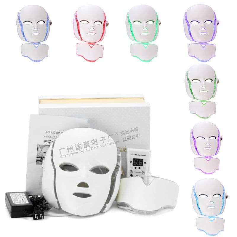 image-LED 7-Color Light Therapy Face Mask Photon Skin Rejuvenation Device