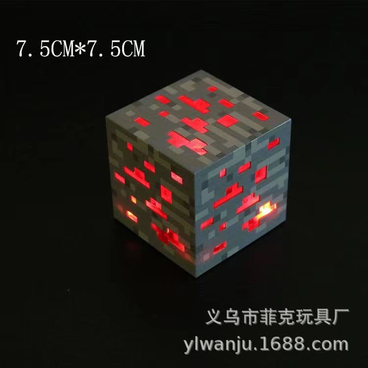 image-Minecraft Rechargeable Torch LED Night Light Voice Control Color Changing