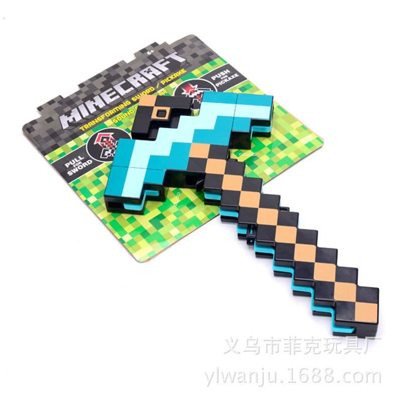 image-Minecraft Rechargeable Torch LED Night Light Voice Control Color Changing