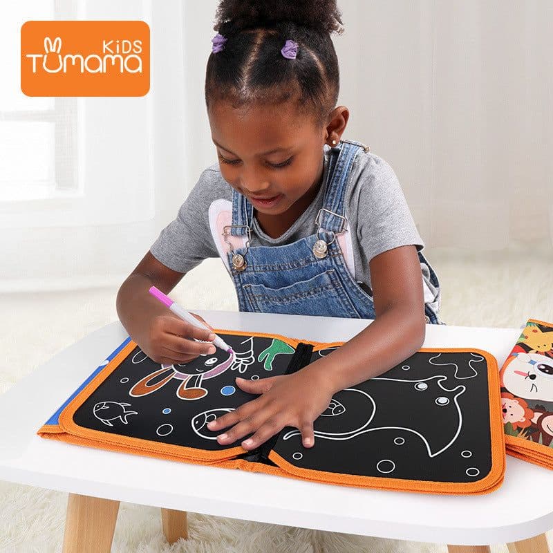 image-Children's Drawing Board Double-Sided Graffiti Writing Board PVC