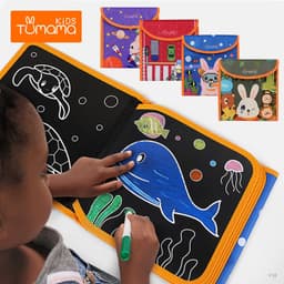 image-Children's Drawing Board Double-Sided Graffiti Writing Board PVC