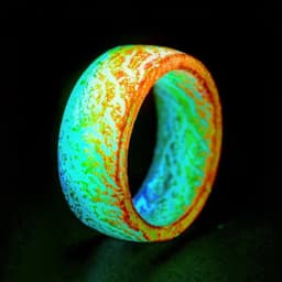 image-Wood Color Changing Luminous Ring R-004 Unisex Glow Jewelry