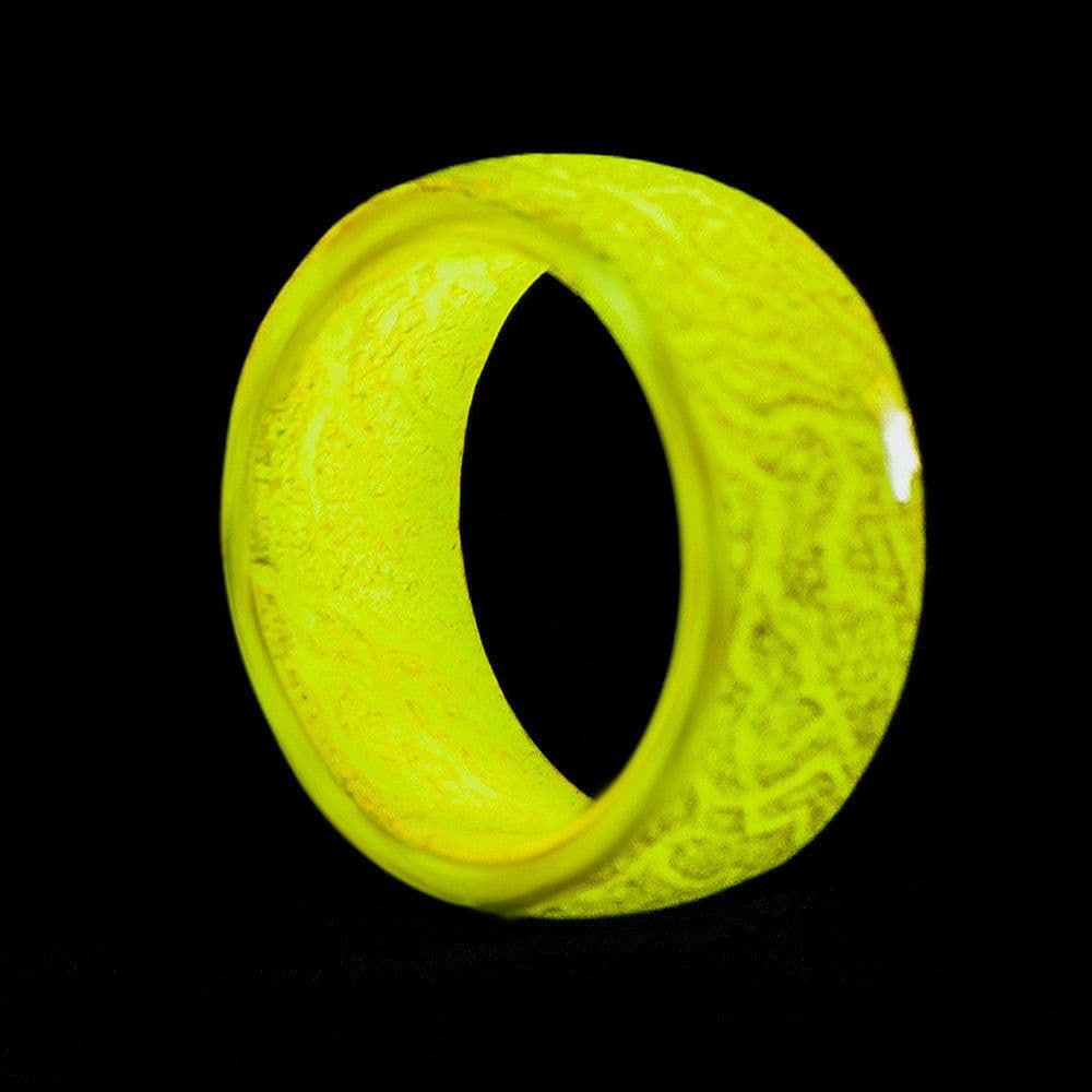 image-Wood Color Changing Luminous Ring R-004 Unisex Glow Jewelry