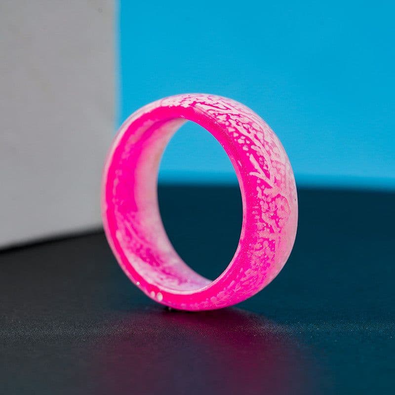 image-Wood Color Changing Luminous Ring R-004 Unisex Glow Jewelry