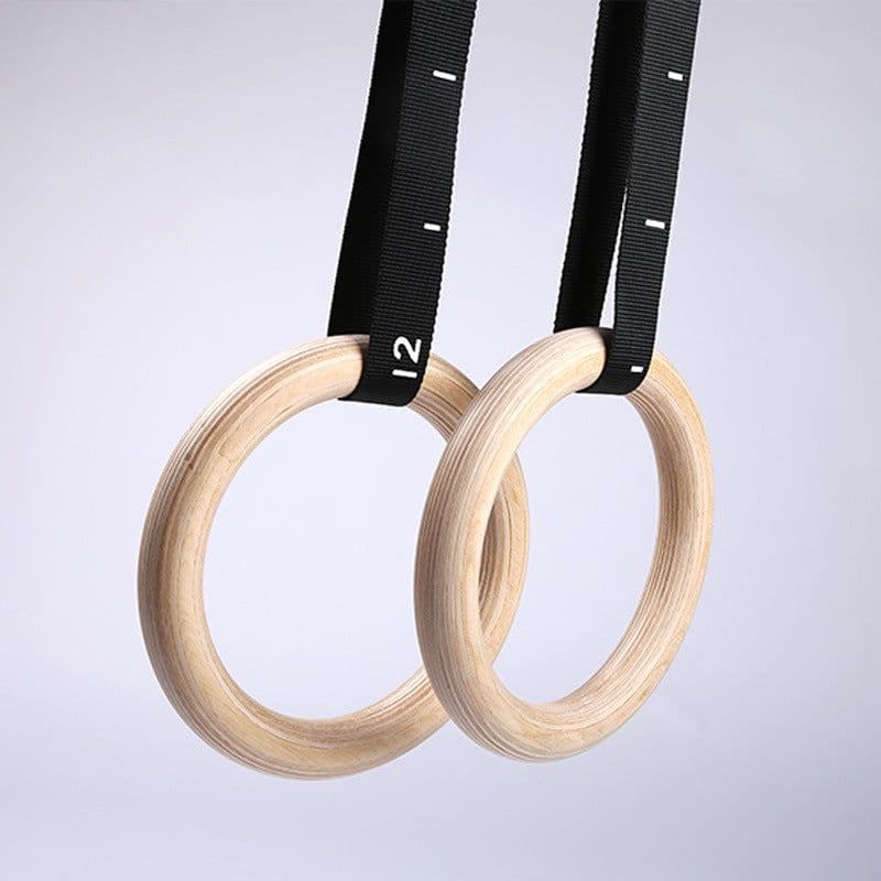 image-Gymnastic Rings Nylon with Adjustable Straps for Pull-Ups