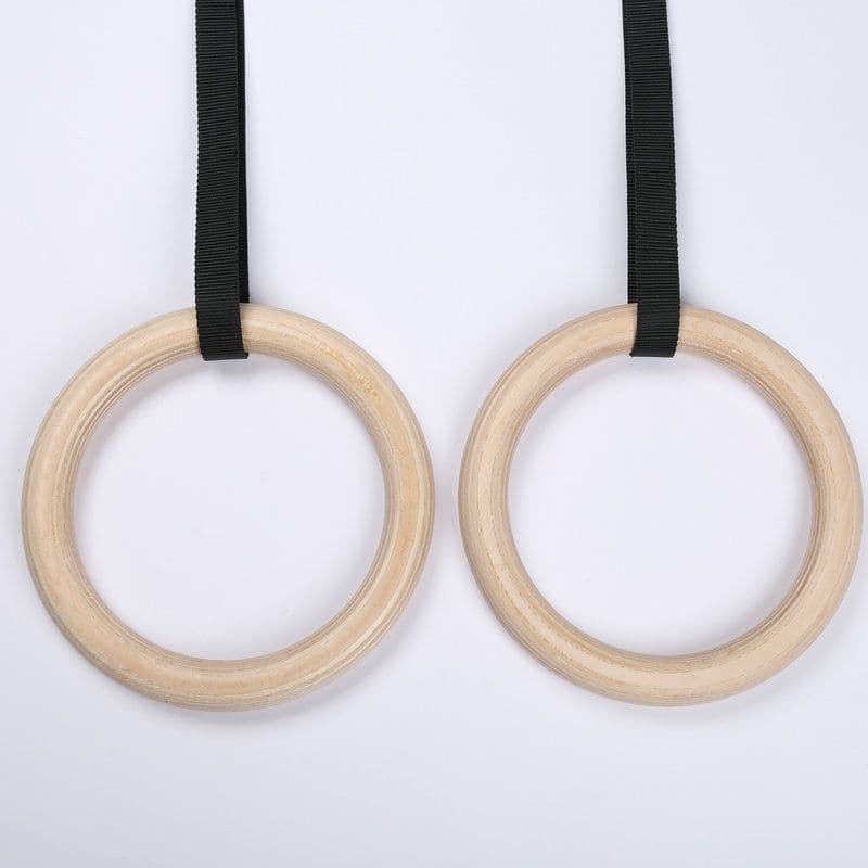 image-Gymnastic Rings Nylon with Adjustable Straps for Pull-Ups