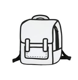 image-Youpu Geometric Print School Backpack 20-35L Oxford Cloth Student Bag