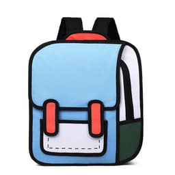 image-Youpu Geometric Print School Backpack 20-35L Oxford Cloth Student Bag