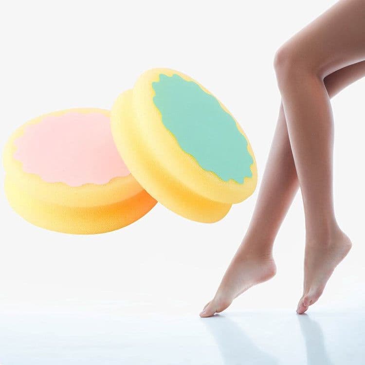 image-Hair Removal Sponge Pad - Jin Ruicheng Round Beauty Sponge