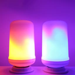 image-LED Flame Light Bulb with Gravity Sensor for Home Bar Decor