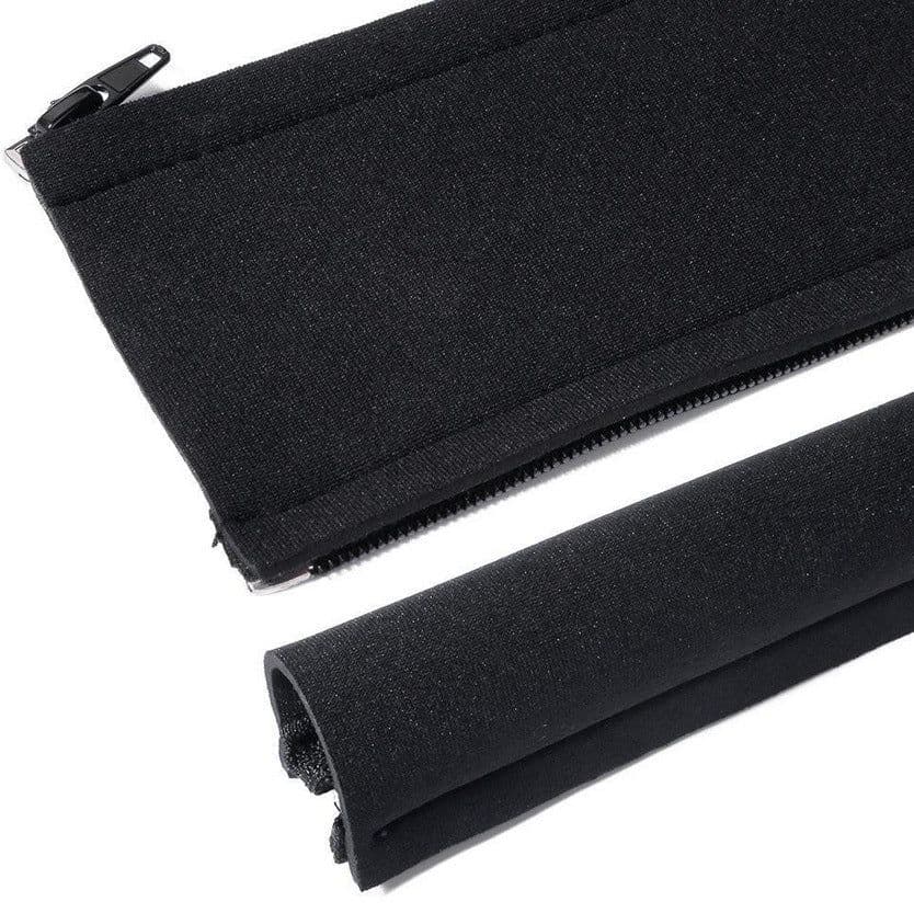 image-Cable Management Cover with Zipper for Computer Wire Storage