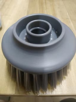 image-Kitchen Dish Brush with Liquid Soap Dispenser Press Type Sponge Head