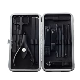 image-18-Piece Nail Clippers Manicure Tool Set Black