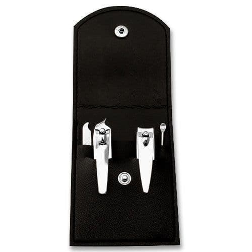 image-18-Piece Nail Clippers Manicure Tool Set Black