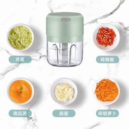 image-YING BO Wireless Electric Mini Chopper 250ml Green