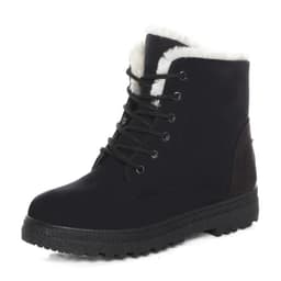 image-Women's Korean Style Snow Boots Flat Heel Winter Cotton Shoes E03