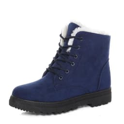 image-Women's Korean Style Snow Boots Flat Heel Winter Cotton Shoes E03